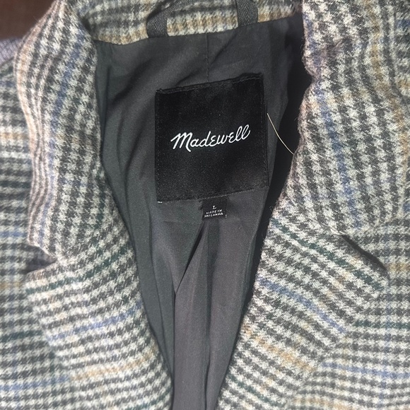 Madewell Dorset Blazer in Browne Plaid (L) - Picture 4 of 4